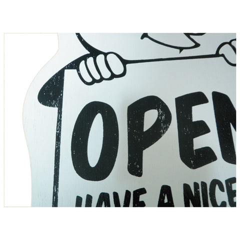 BURGIE OPEN&CLOSE SIGNBORD