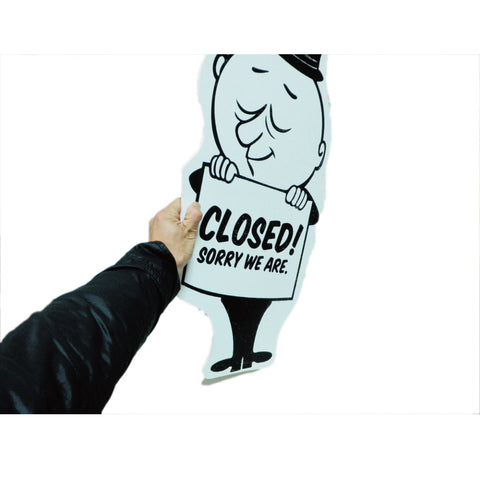 BURGIE OPEN&CLOSE SIGNBORD