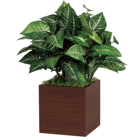 リアルな卓上ポット GR4261|キューブタイプ(大)/セピア