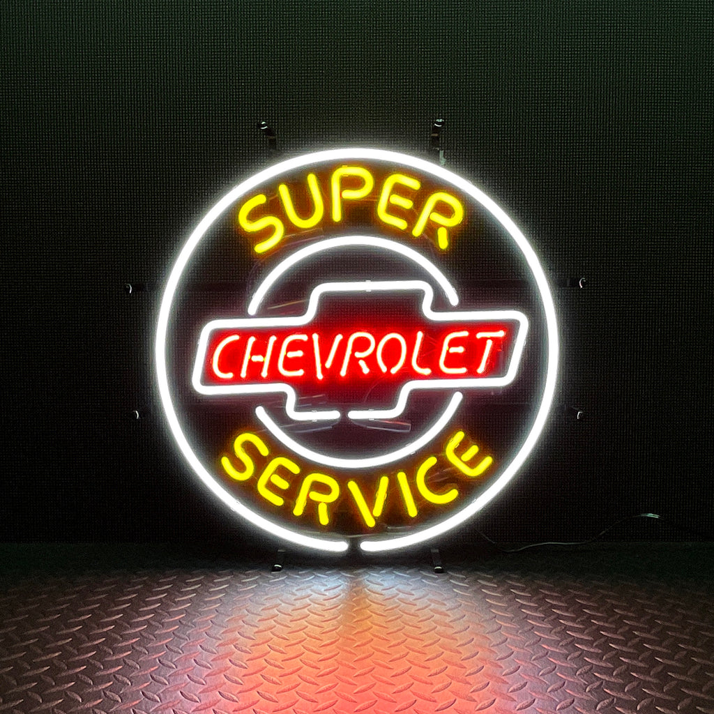 CHEVROLET SUPER SERVICE 】ネオンサイン_HOLLYWOOD SIGN CO.｜オミセカスタム