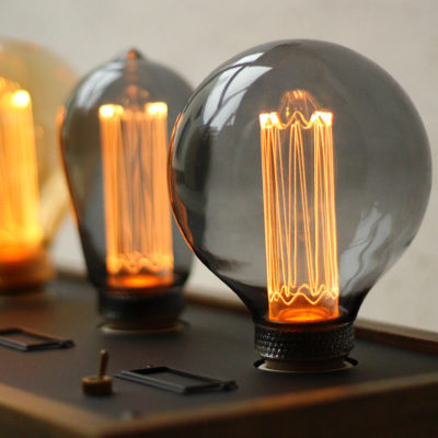 エジソンバルブ LED E26 ノスタルジア グローブグレー